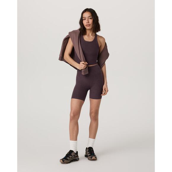 Vuori Elevation Racerback Tank Top - M Raisin Heather - Picture 4 of 4